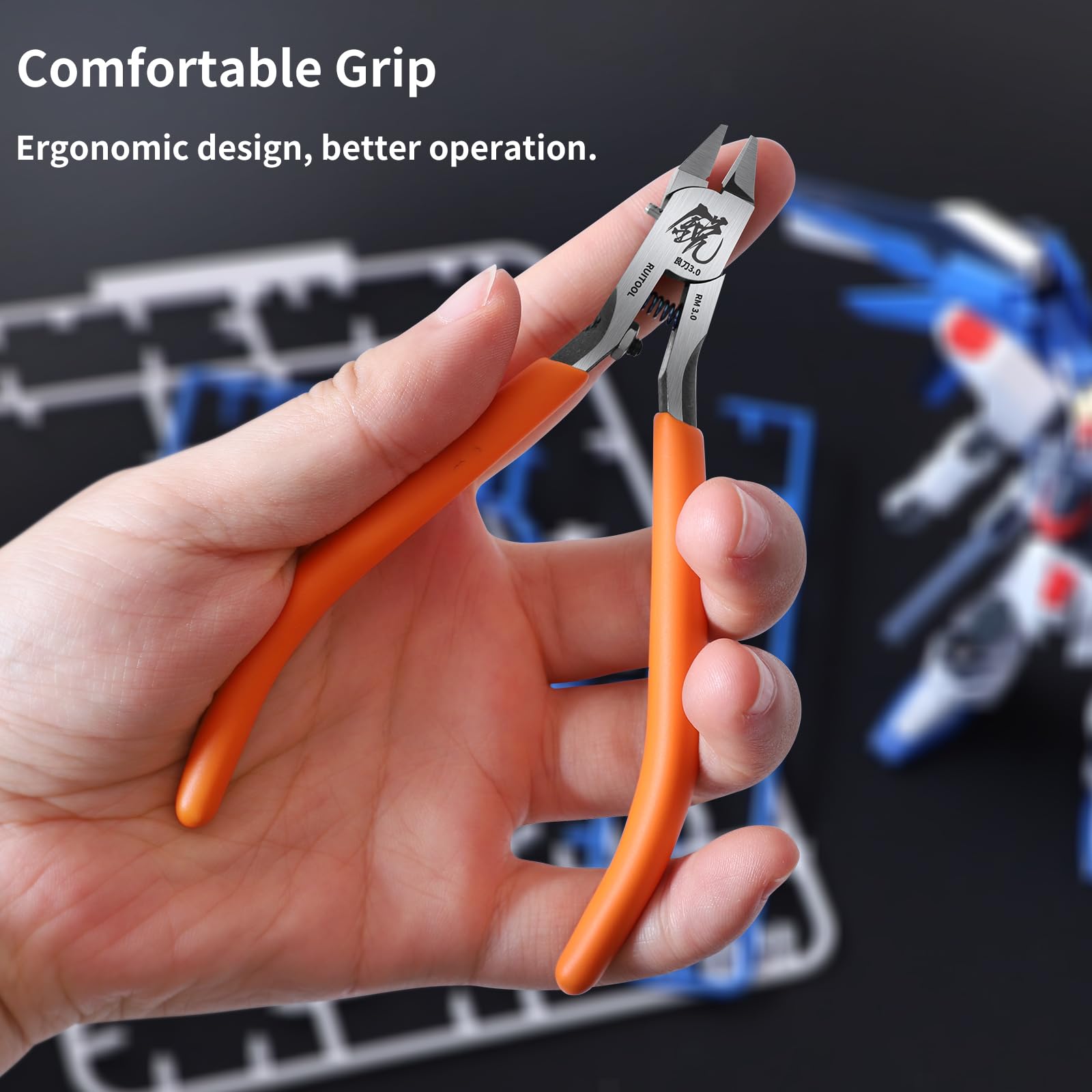 RUITOOL Model Nippers with ergonomic handle for comfortable use.