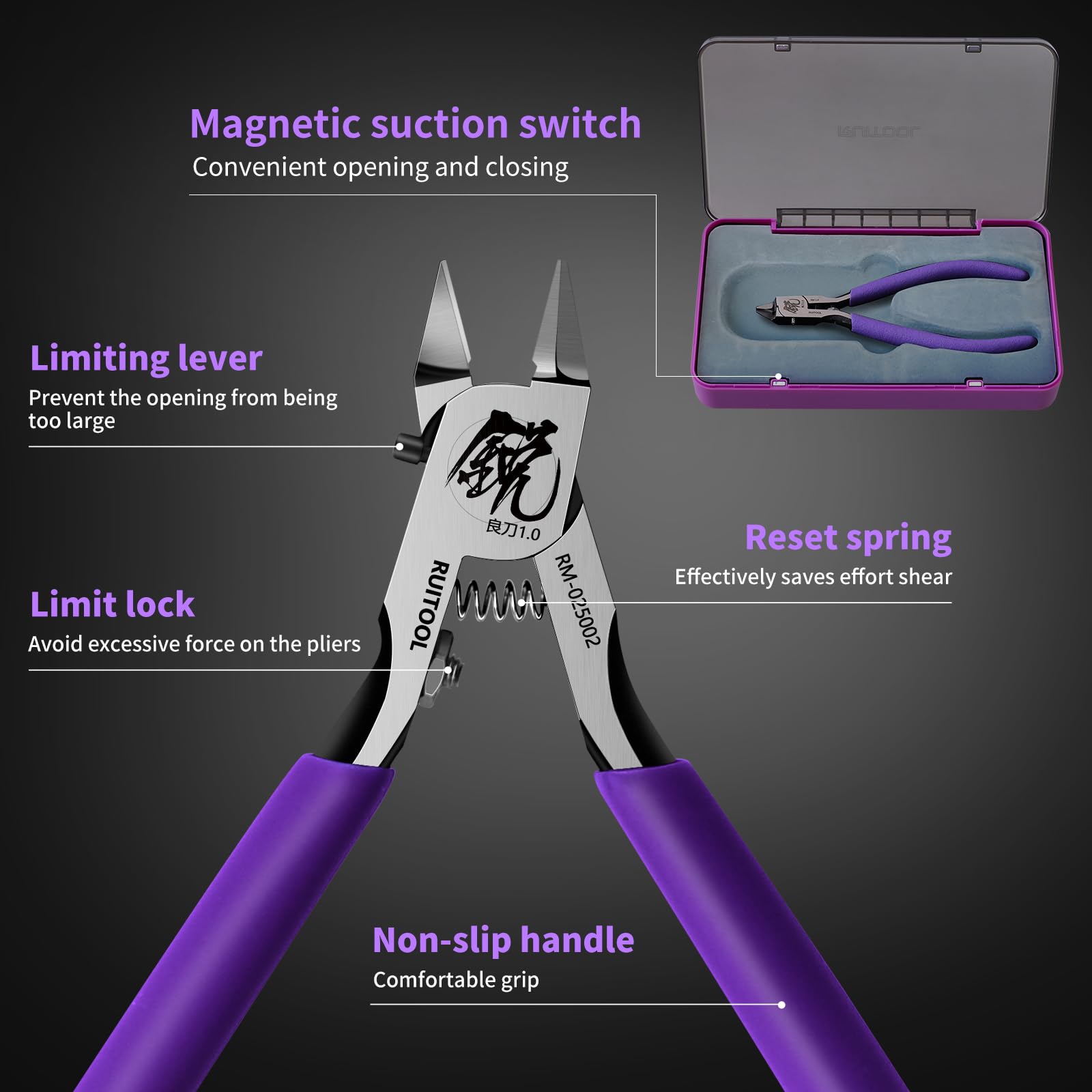 RUITOOL limit lock feature protects against overexertion