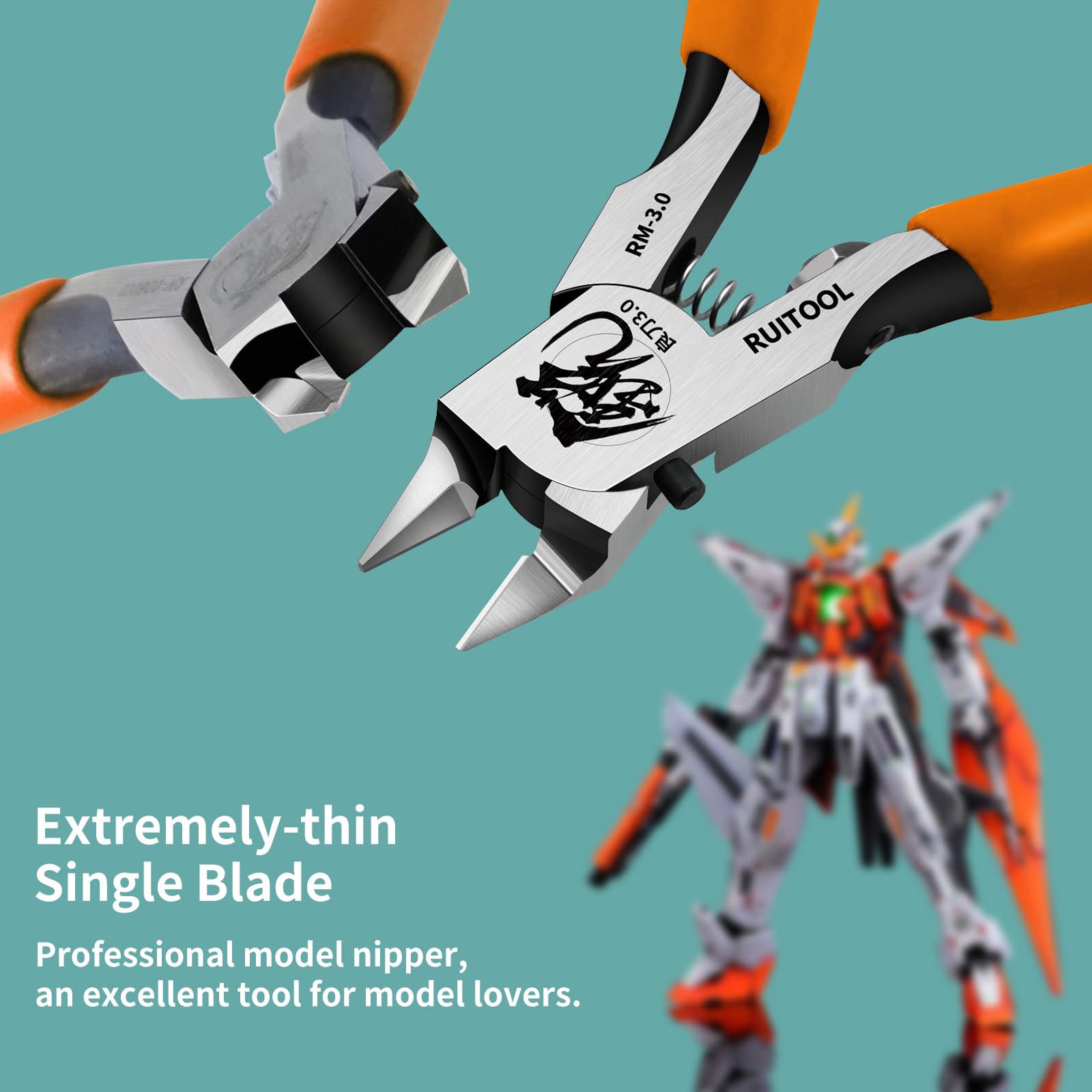 RUITOOL Nippers showing precise cutting action for neat joints.