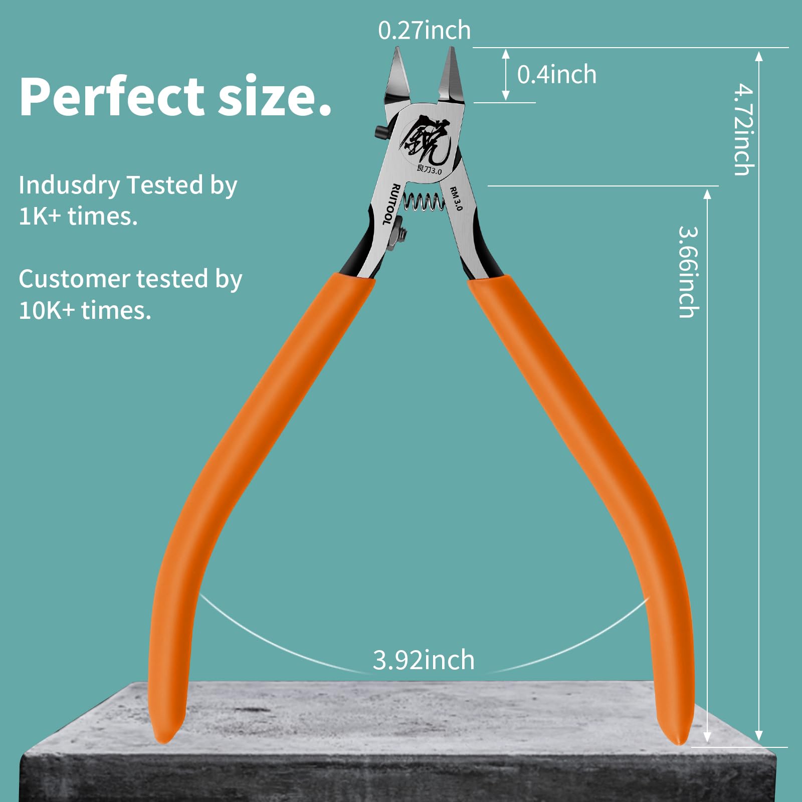 RUITOOL Model Nippers ideal for sprue removal from small plastic parts.