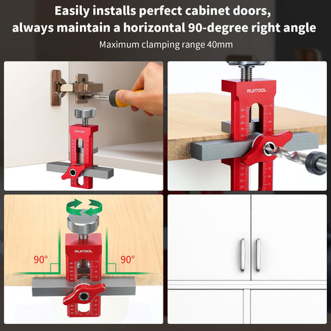 RUITOOL precise markings ensure level cabinet doors