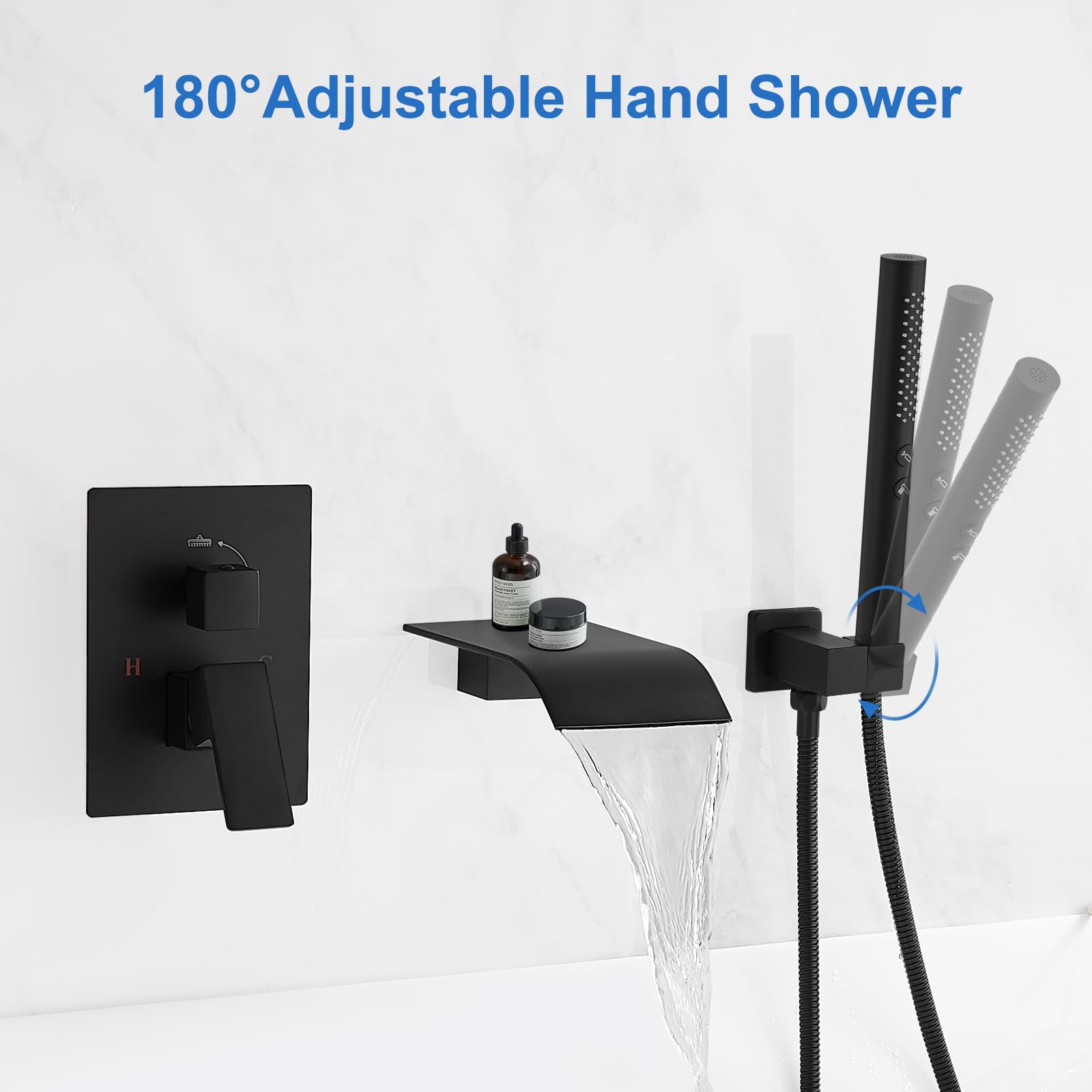 RUMOSE 2-in-1 handheld sprayer for flexible cleaning and rinsing