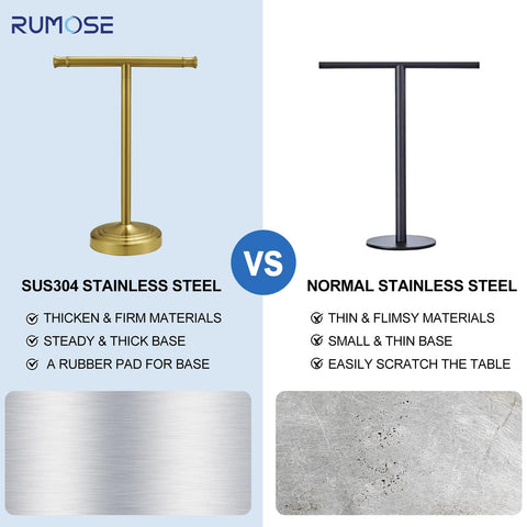 RUMOSE base detail of free-standing towel rack