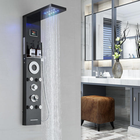 RUMOSE body jets close-up offer targeted massage via adjustable streams.