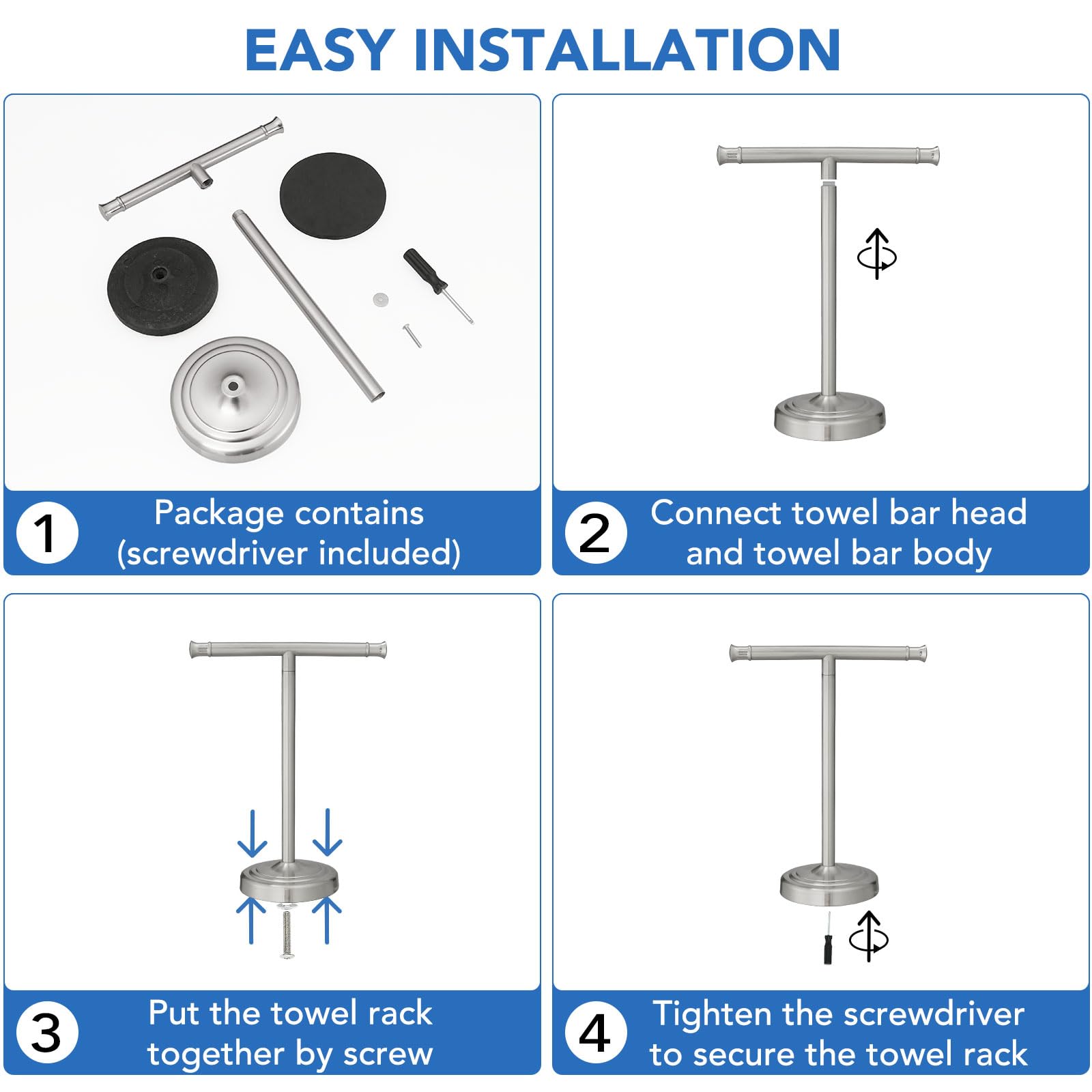 RUMOSE compact free-standing design saves space in small bathrooms.