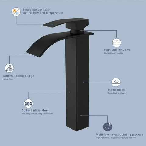 RUMOSE easy-install faucet with included parts and guide