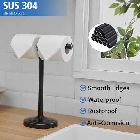 RUMOSE easy-install towel stand included hardware for quick setup.