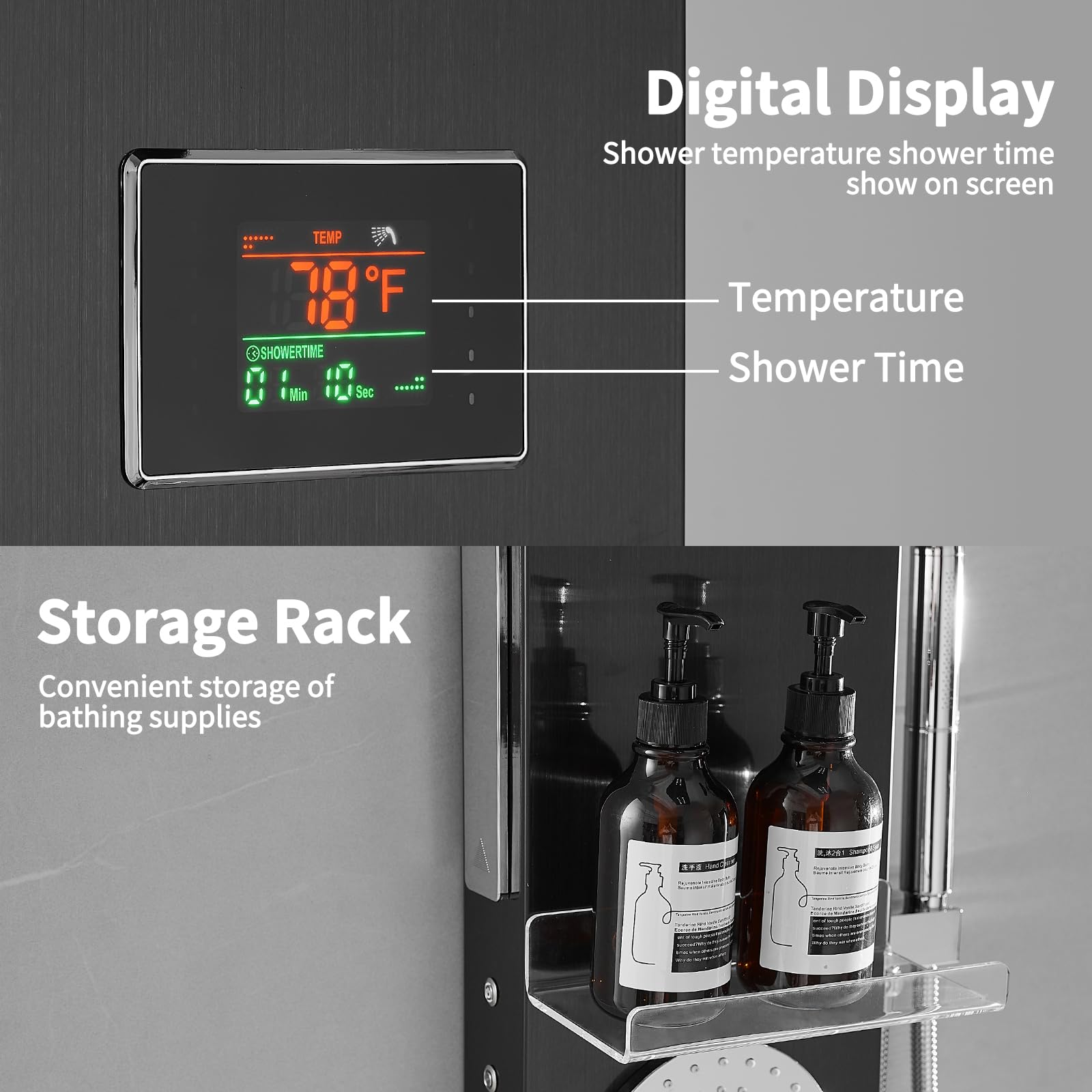 RUMOSE two-function handheld spray adds flexible cleaning and rinsing.