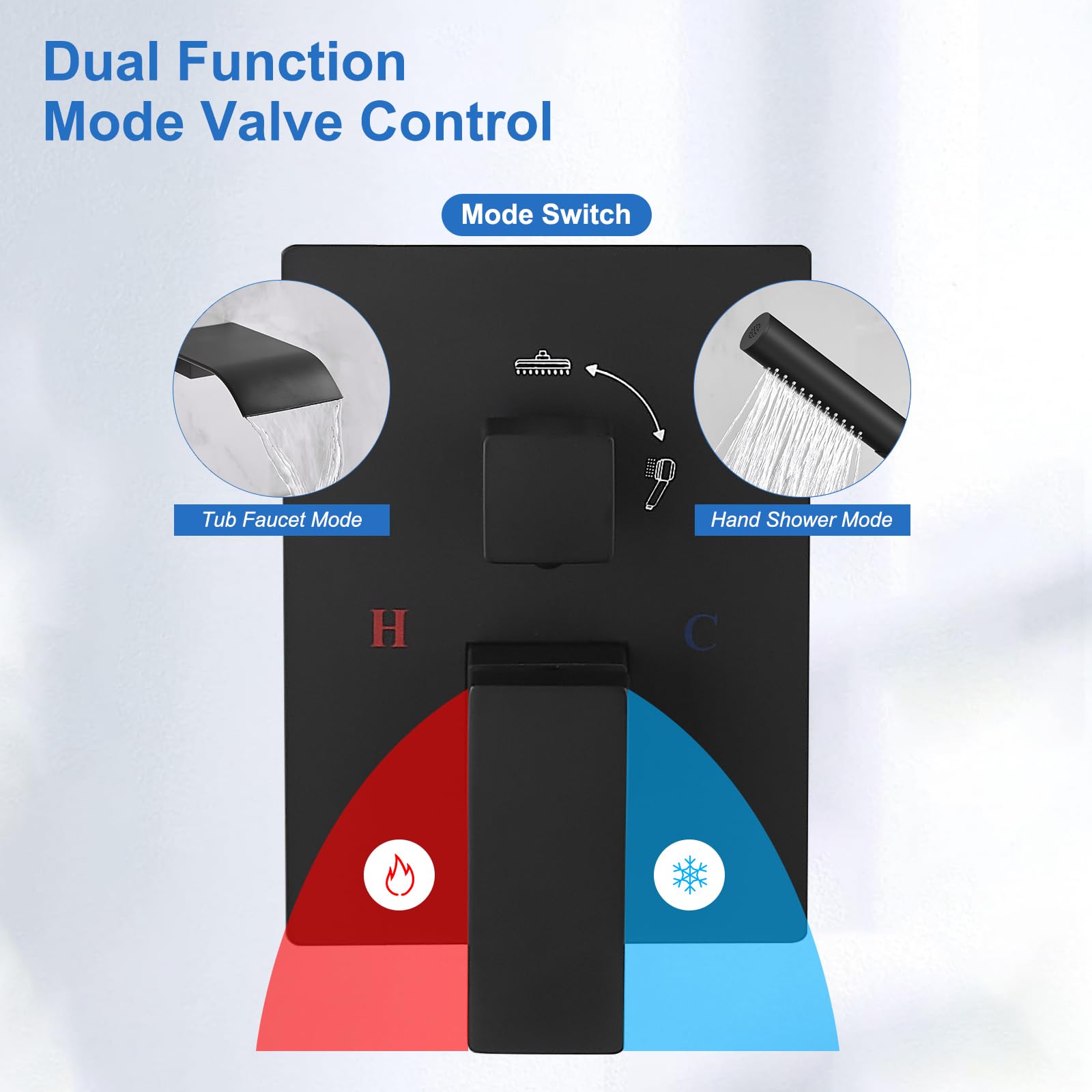 RUMOSE matte black finish adds modern style and durability