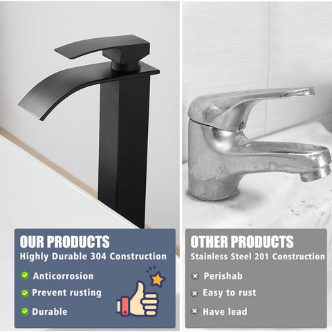 RUMOSE pop-up drain design complements vessel sinks