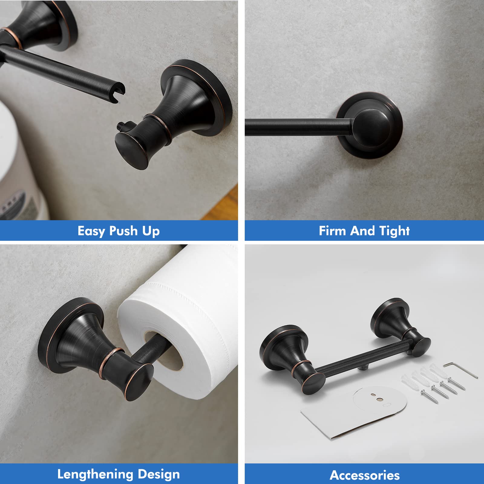 RUMOSE rustproof hardware for long-lasting bathroom use