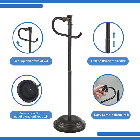 RUMOSE stainless steel construction resists corrosion in busy bathrooms.