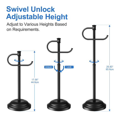 RUMOSE toilet paper holder stand storage compartment keeps spare rolls accessible.