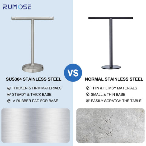 RUMOSE towel stand on kitchen counter for convenient daily use.