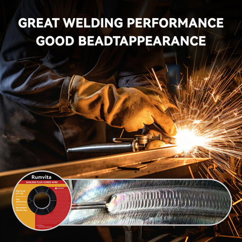 Rumvita copper-coated mild steel wire ensures smooth bead formation.