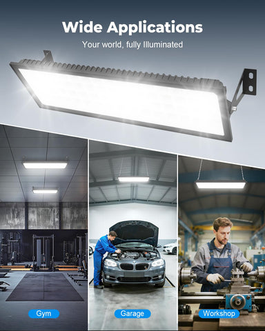 RUNBARRY 120-degree wide beam eliminates shadows across spaces