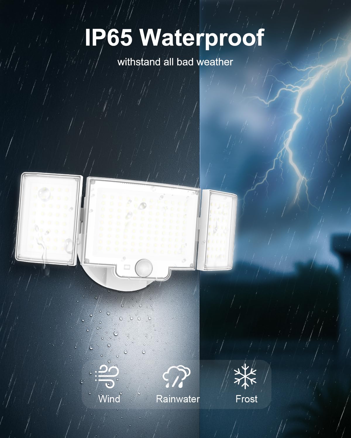 RUNBARRY adjustable heads enable flexible mounting for varied outdoor spaces and angles.