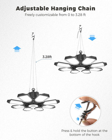 RUNBARRY adjustable panels at 90 degrees for full room coverage.