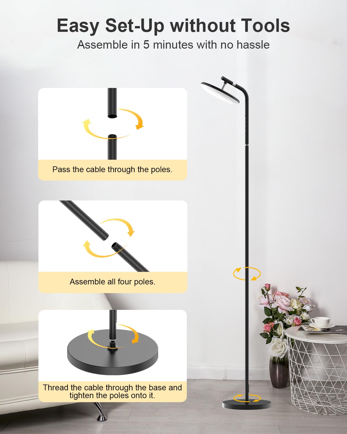 RUNBARRY lamp supports warm to cool white lighting for moods.