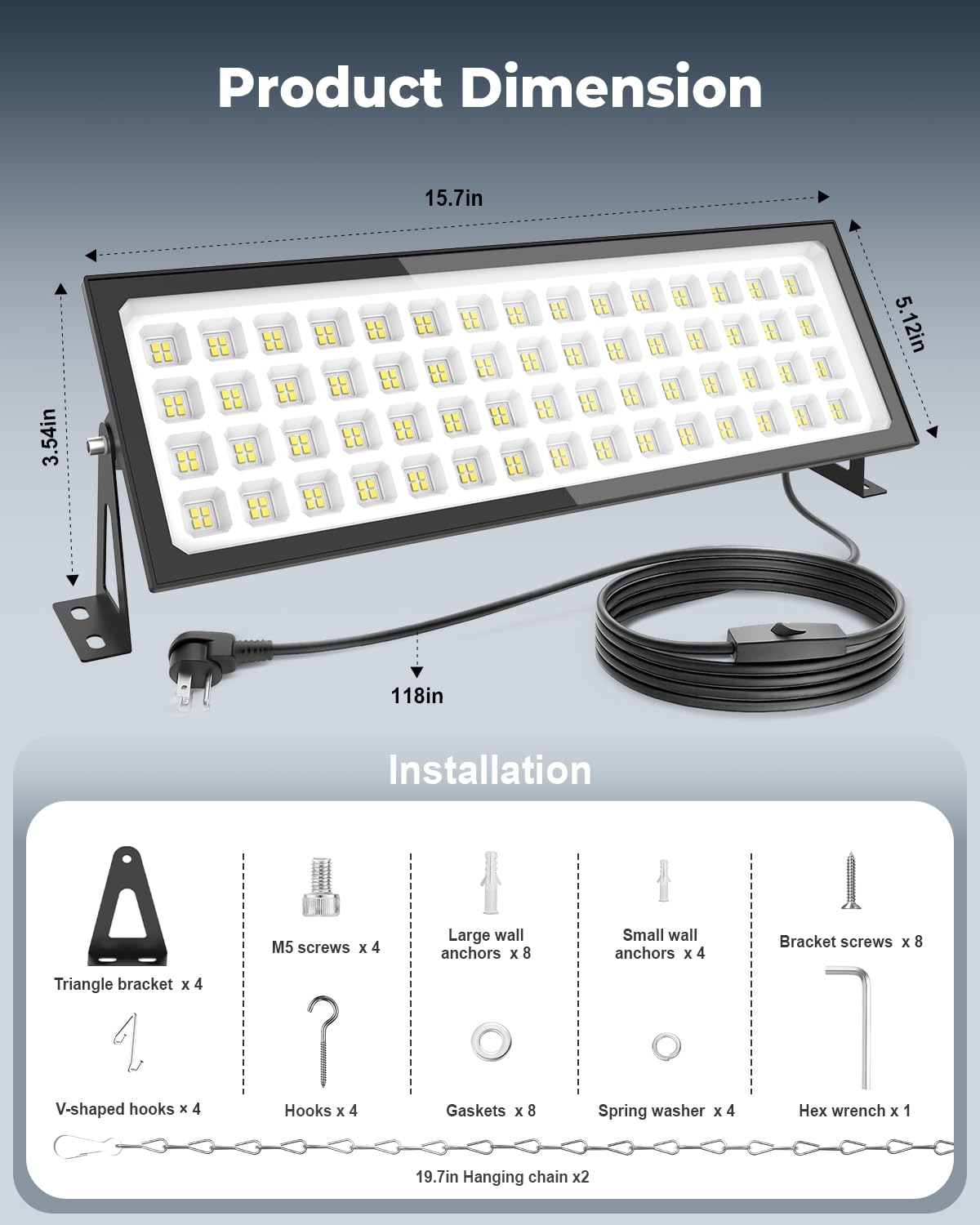 RUNBARRY linked two-light setup delivers brighter, wider illumination