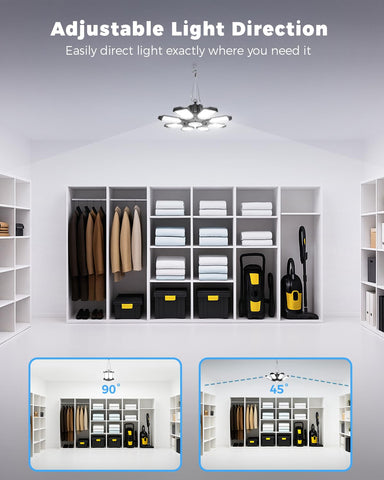 RUNBARRY plug-in garage light installation for quick, tool-free setup.