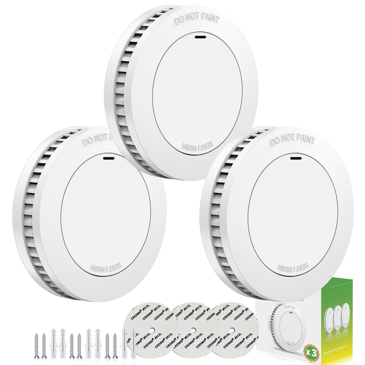 Runidur fire alarm showing its 10-year battery for reliable protection in the home