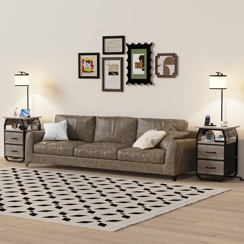 Runjuly greige finish adds a calm, modern touch to any room.