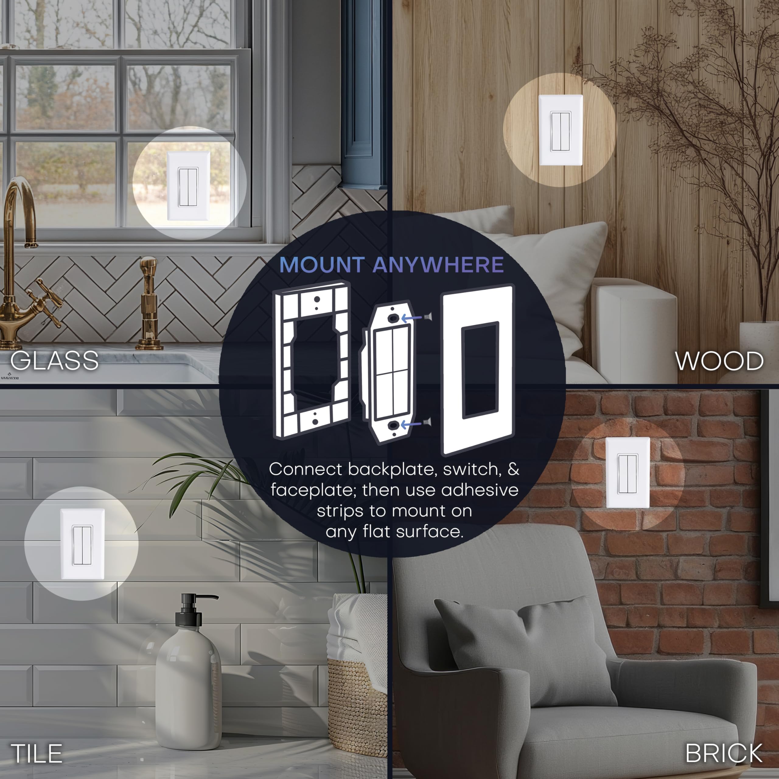 RunLessWire Hue switch shows native bridge connection for Hue integration.
