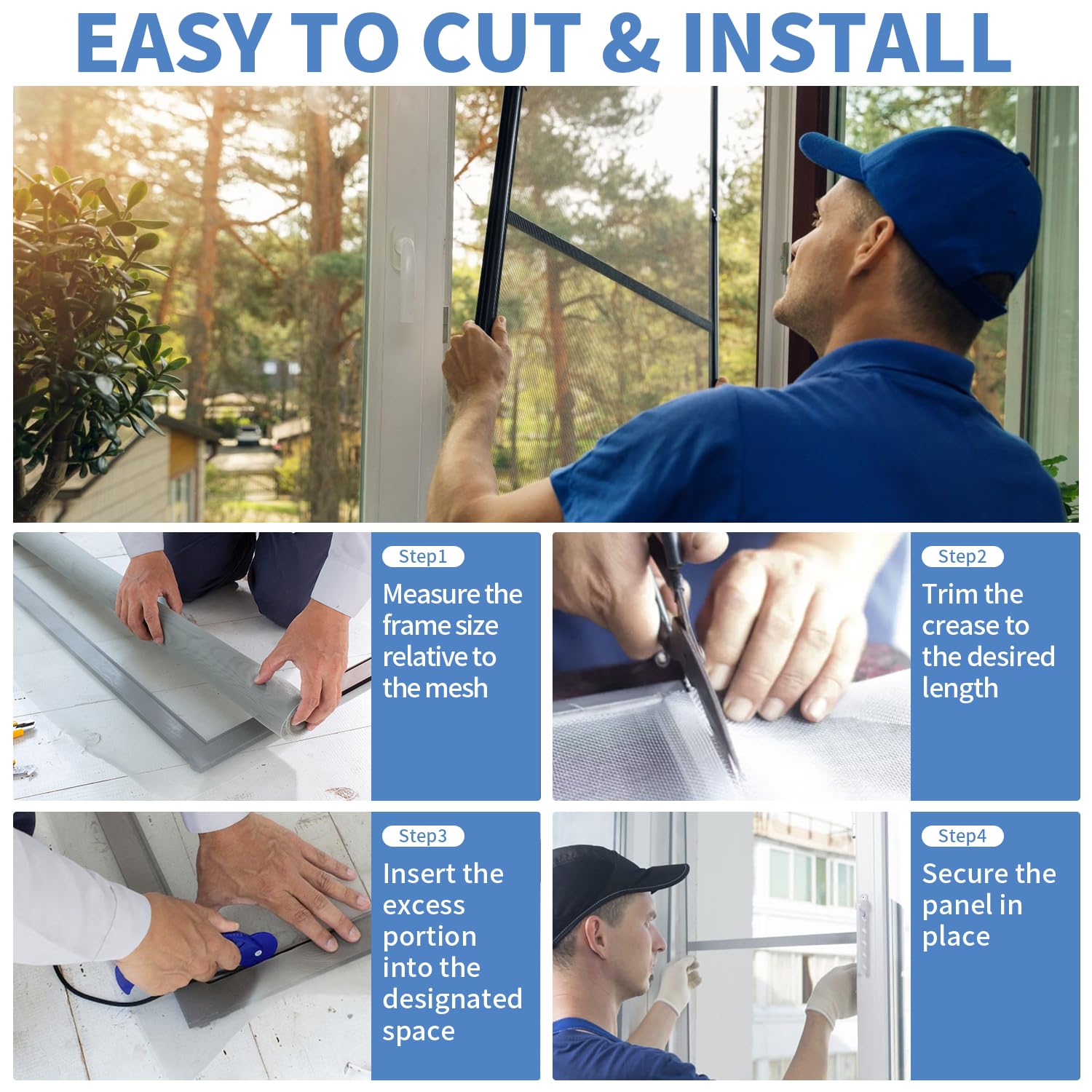 Runpig easy-cut mesh ideal for door screens and DIY cages.