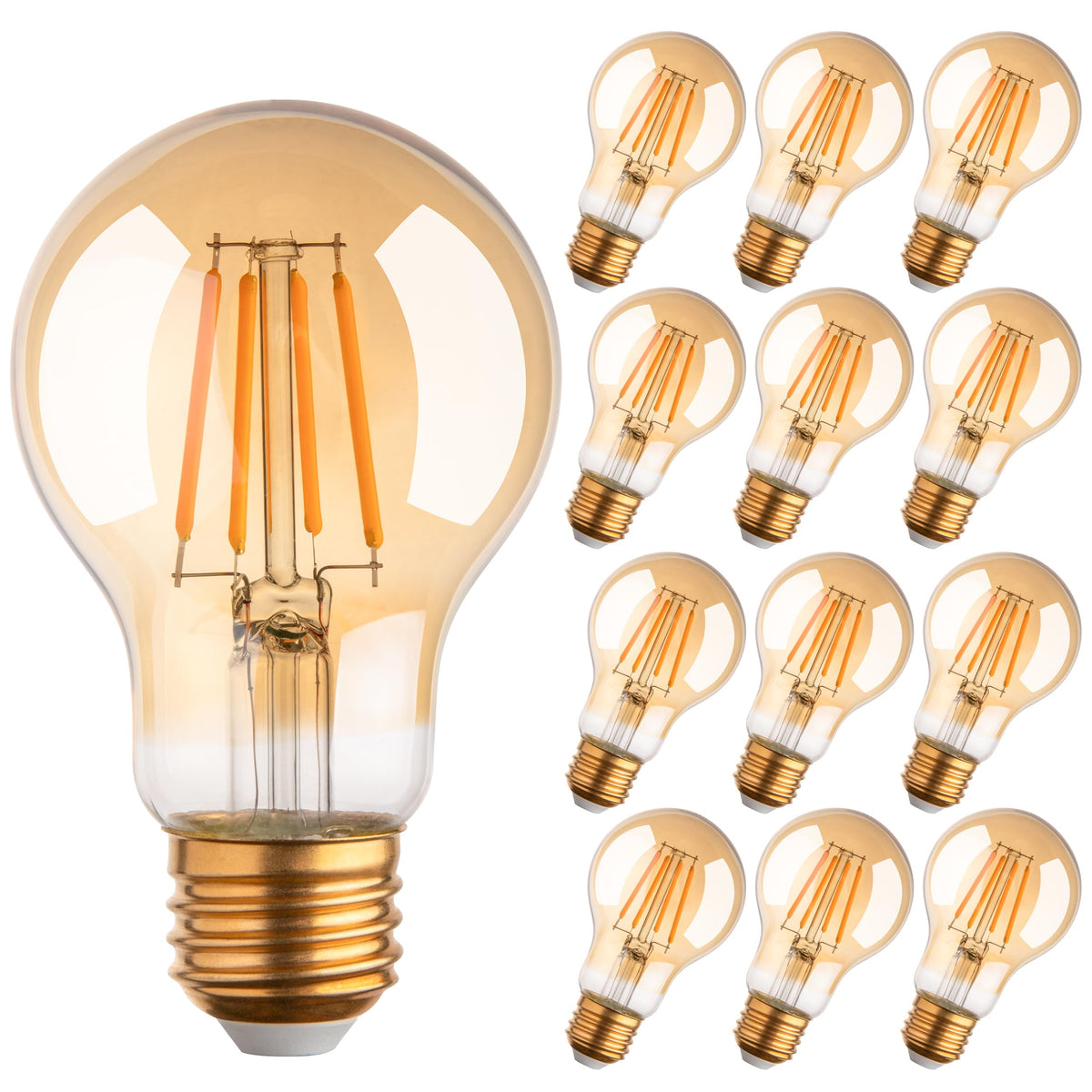 Runquiz amber Edison bulb appearance adds vintage charm to any room