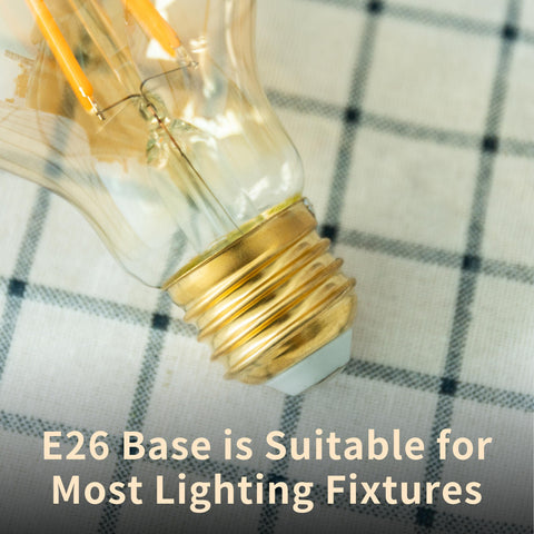 Runquiz dimmable amber bulb delivers smooth brightness without flicker.