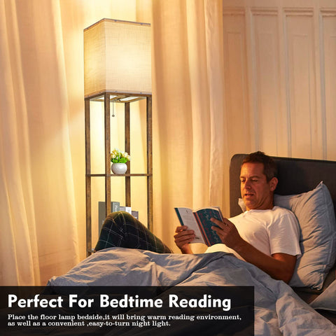 RUNTOP fabric shade softens light for a cozy room atmosphere.