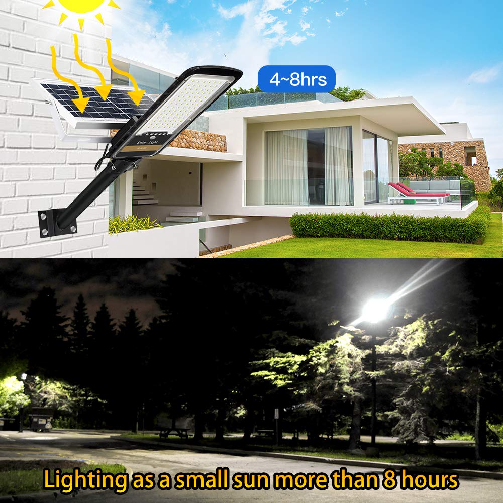 RuoKid solar street light aluminum housing for longevity.