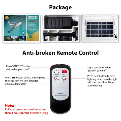 RuoKid solar street light IP67 waterproof design for durability.