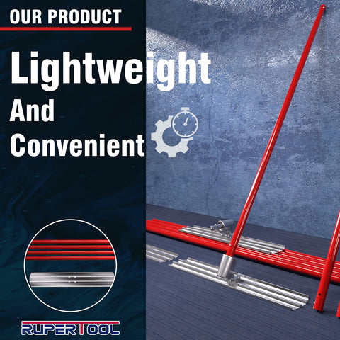 RUPERTOOL adjustable bracket enhances control for precise finishing on varying slab profiles.