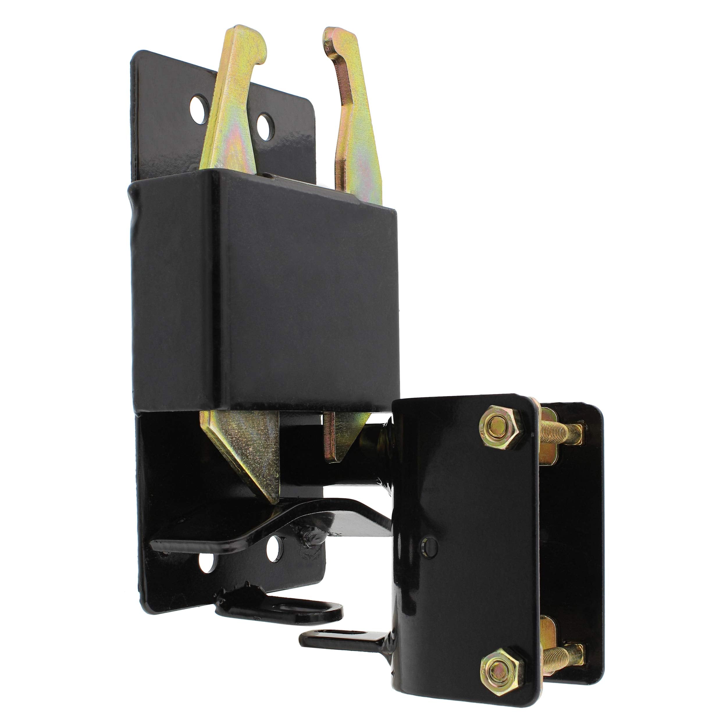 Rural365 two-way gate latch for horse corrals and pasture management.