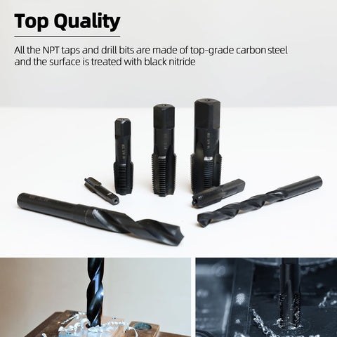 RURITKIT black nitride finish increases hardness and corrosion resistance.