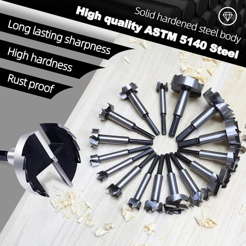 RURITKIT Forstner bit suitable for wood, plywood, and plastics projects