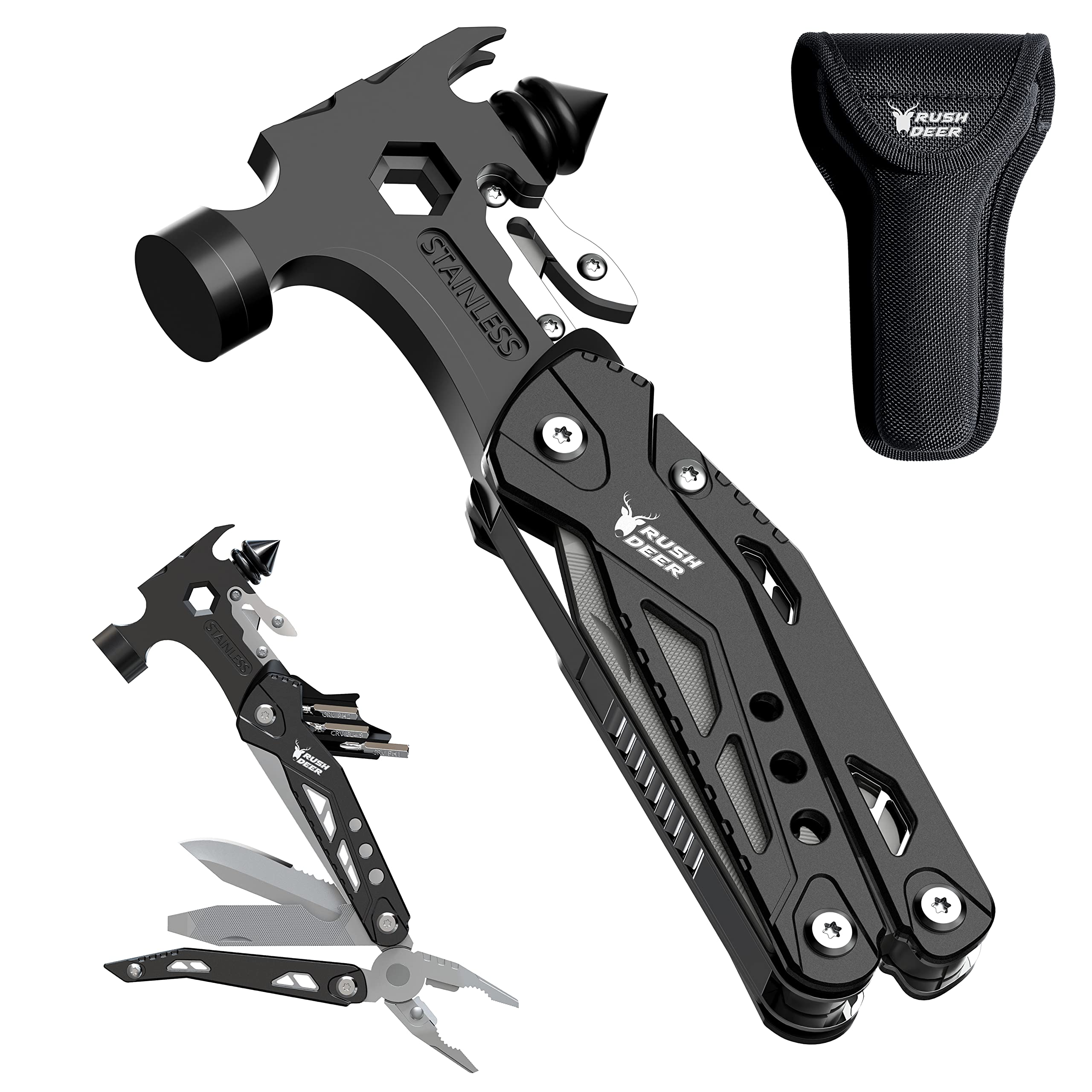 Rush Deer 16-in-1 multitool hammer for on-site tasks