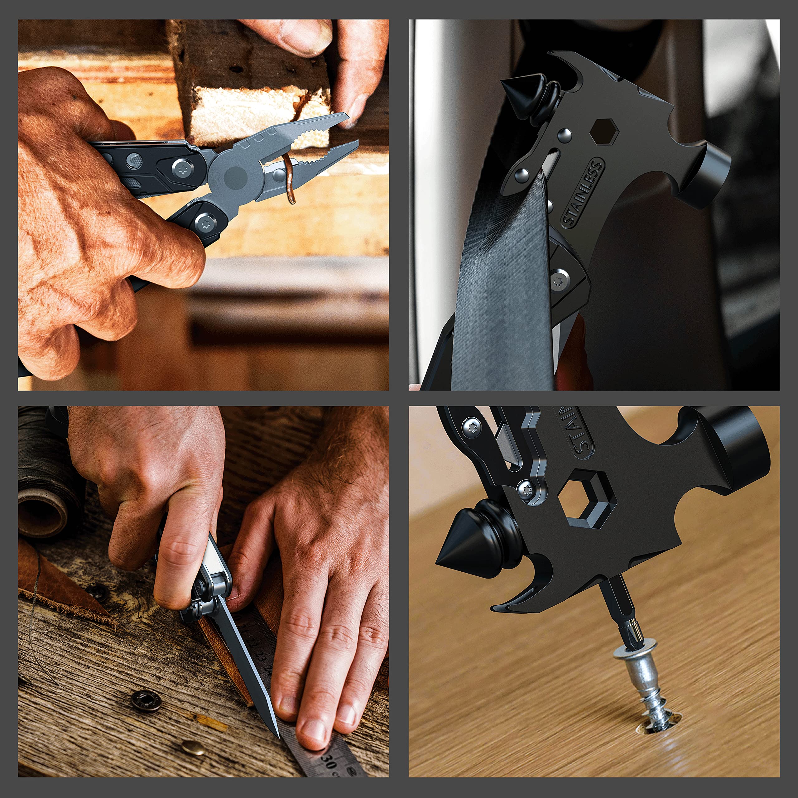 Rush Deer serrated and regular knives on the multitool