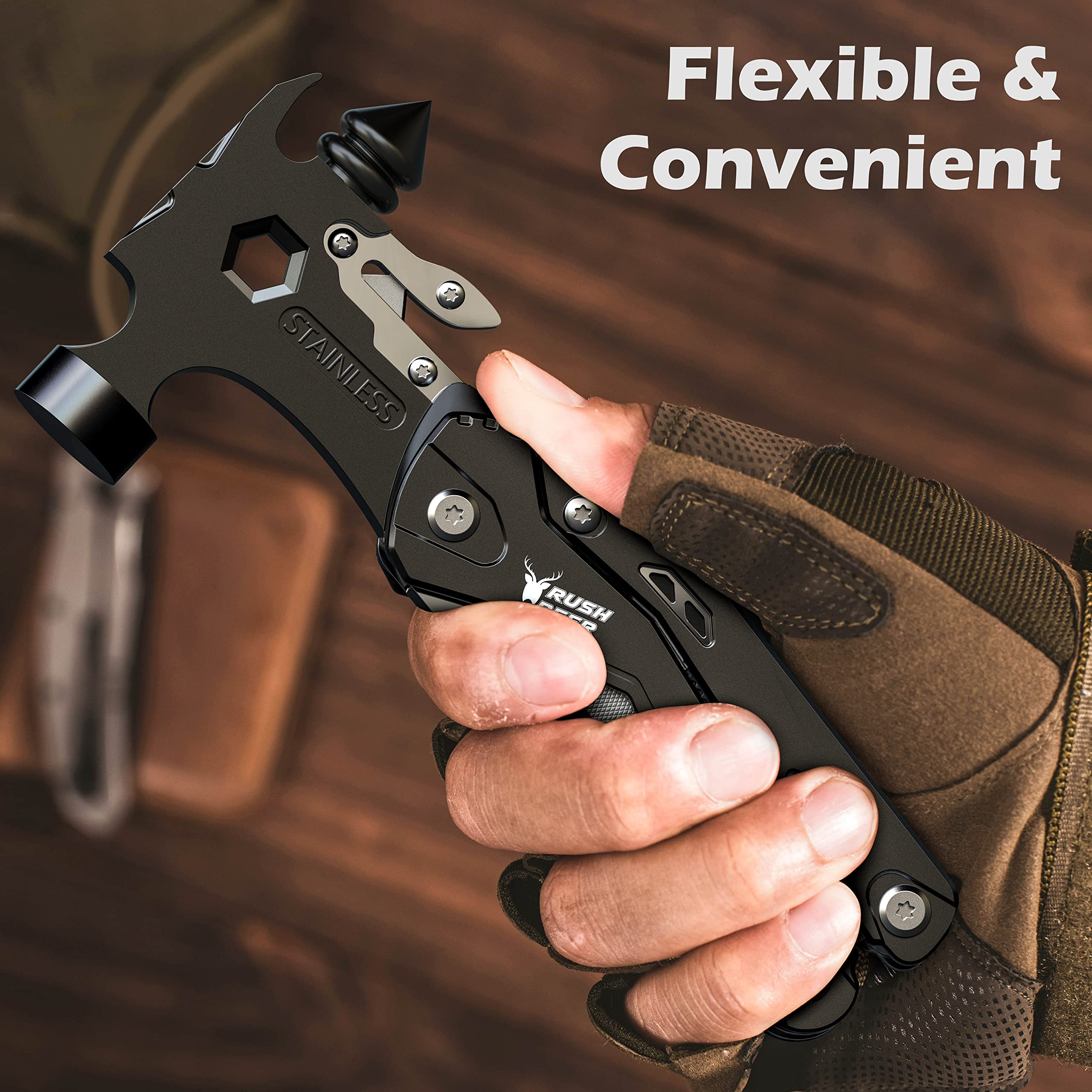 Rush Deer multitool safety belt cutter for emergencies