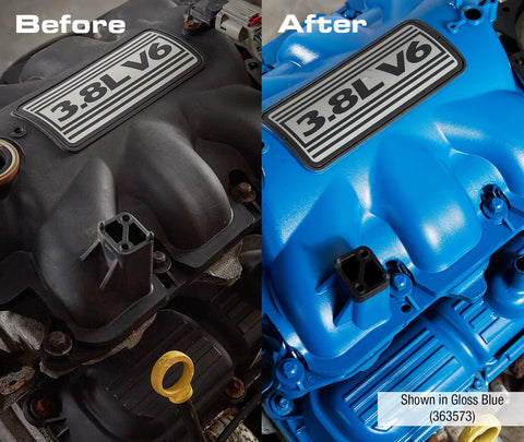 Rust-Oleum Engine Enamel dries to touch in minutes for quick projects