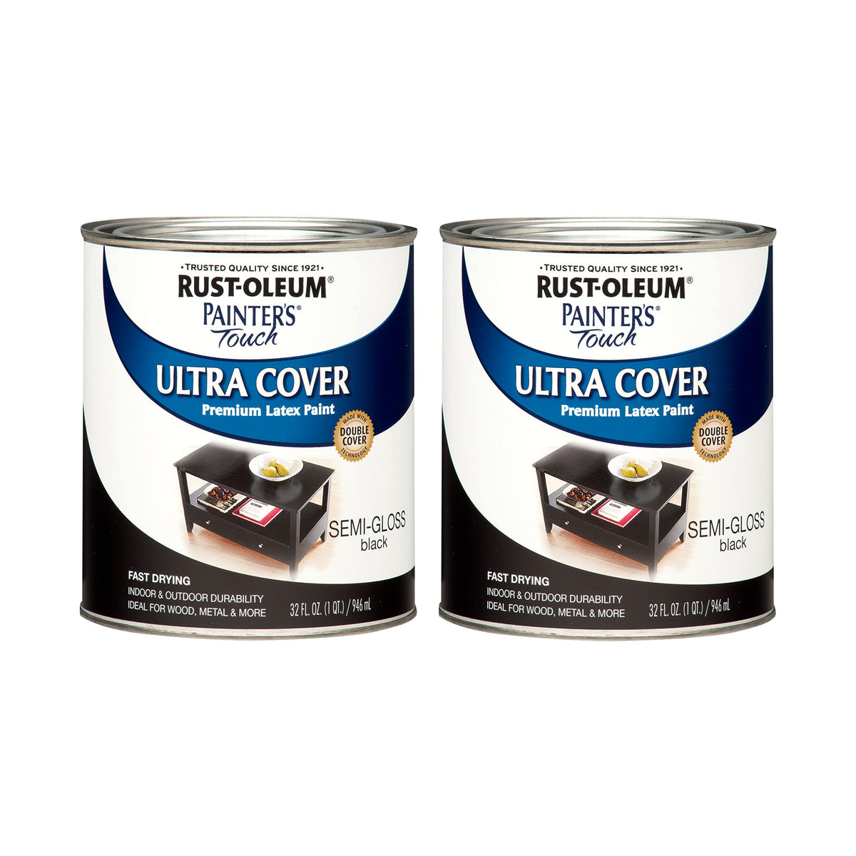 Rust-Oleum Painter's Touch 32oz pack-2 bottles for versatile interior and exterior use