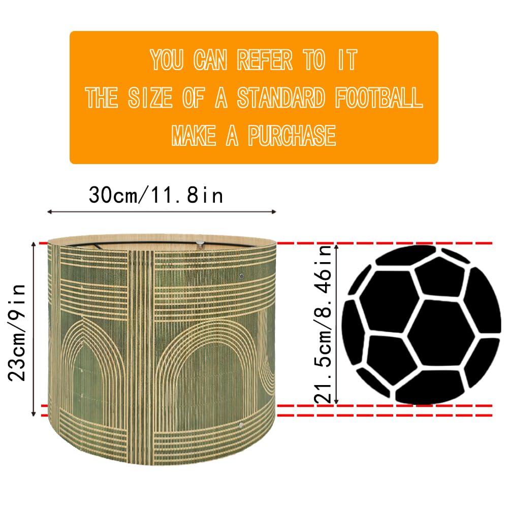 Rustic bamboo shade complements living room and bedroom decor beautifully.