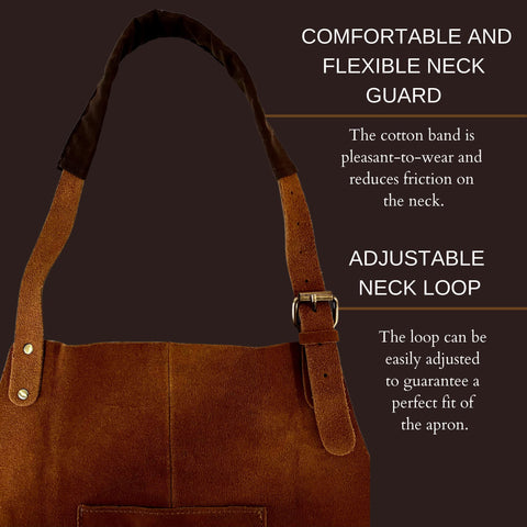 RUSTIC TOWN Apron neck strap adjustment demonstrates universal fit for all