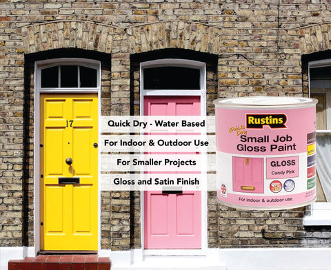 Rustins Candy Pink gloss finish on toy-safe interior project