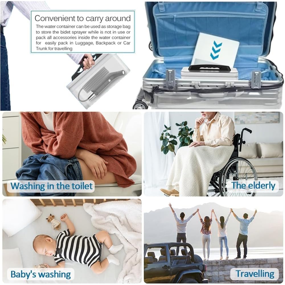 Rutell bidet helps car-wash and on-the-road cleaning tasks.