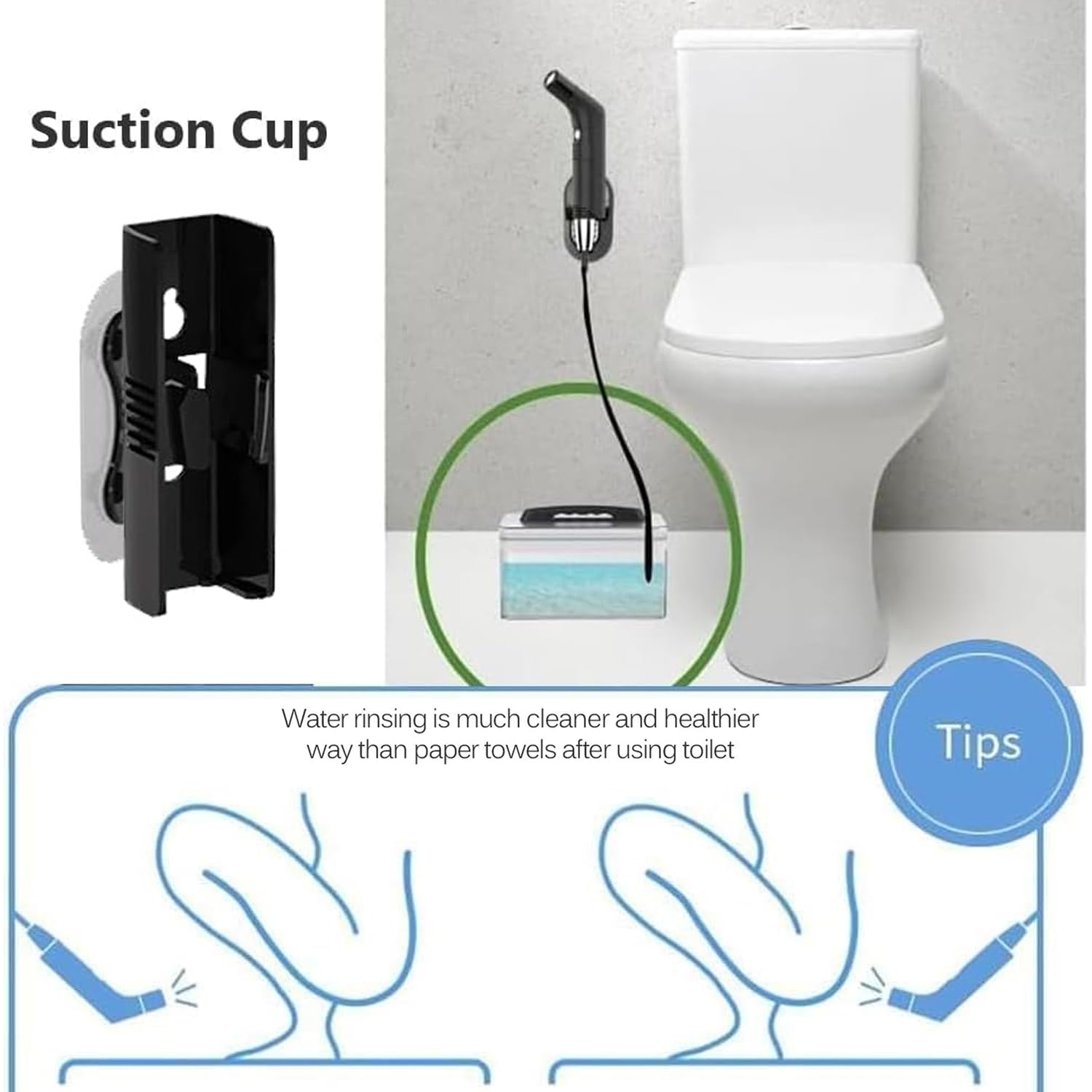 Rutell portable electric bidet dual-speed control for personalized spray.