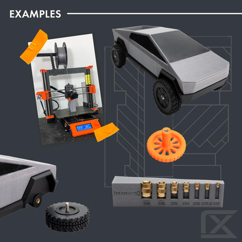 Ruthex heat-set kit with tips and adapter for 900M/T18