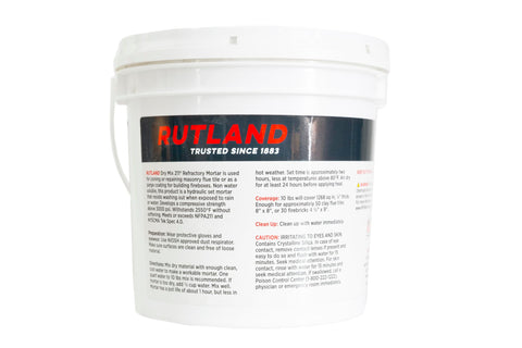 Rutland Dry Mix 211 mortar mixing demonstrates easy water-and-stir preparation for quick use.